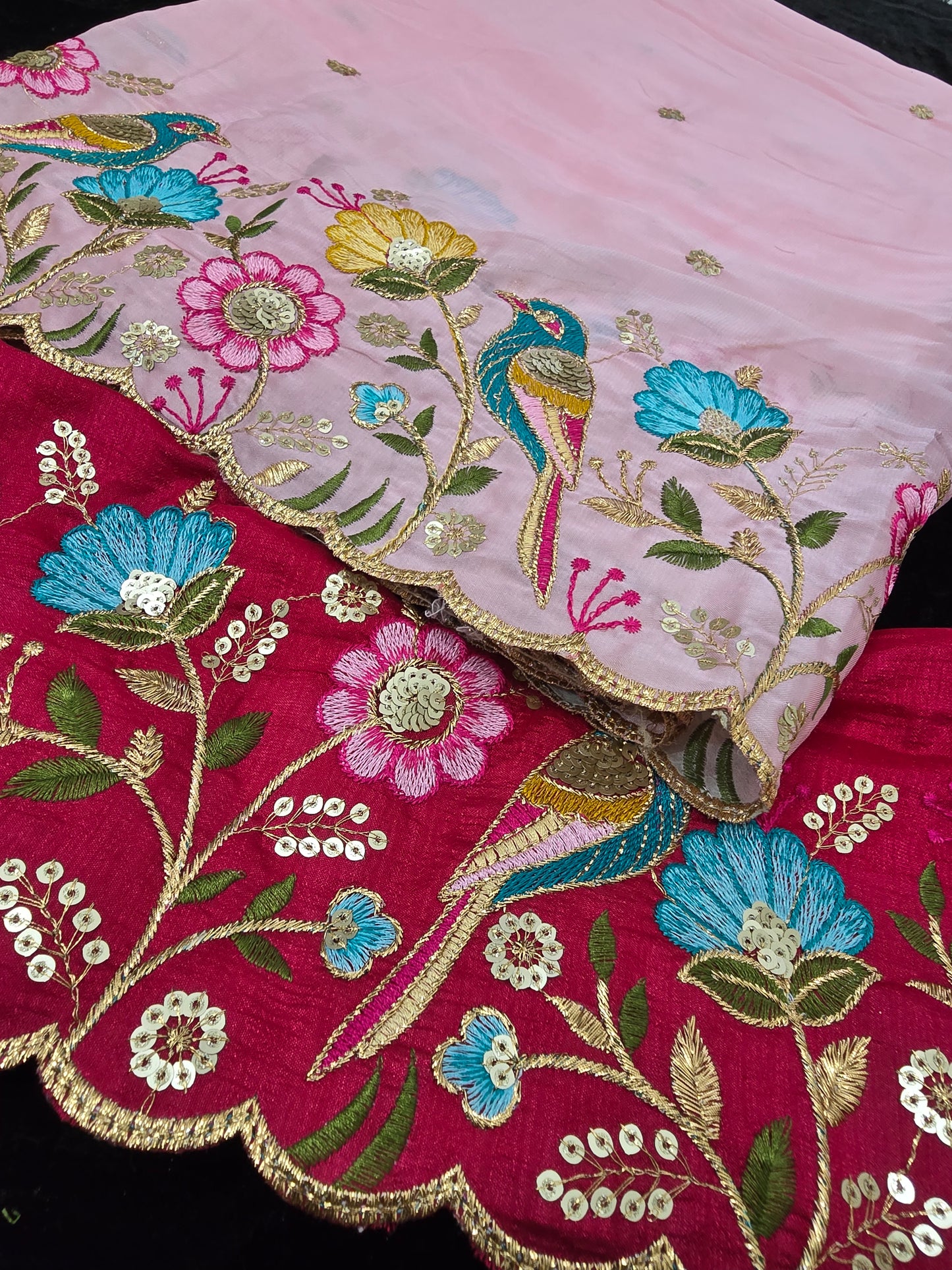 Saree un stiched blouse code SLS 605