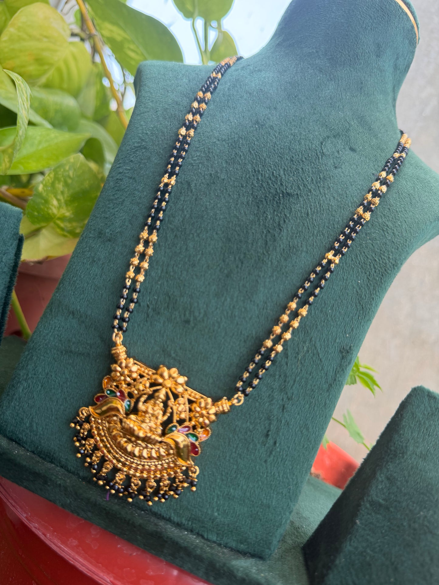 Long black beads code SLS 741J