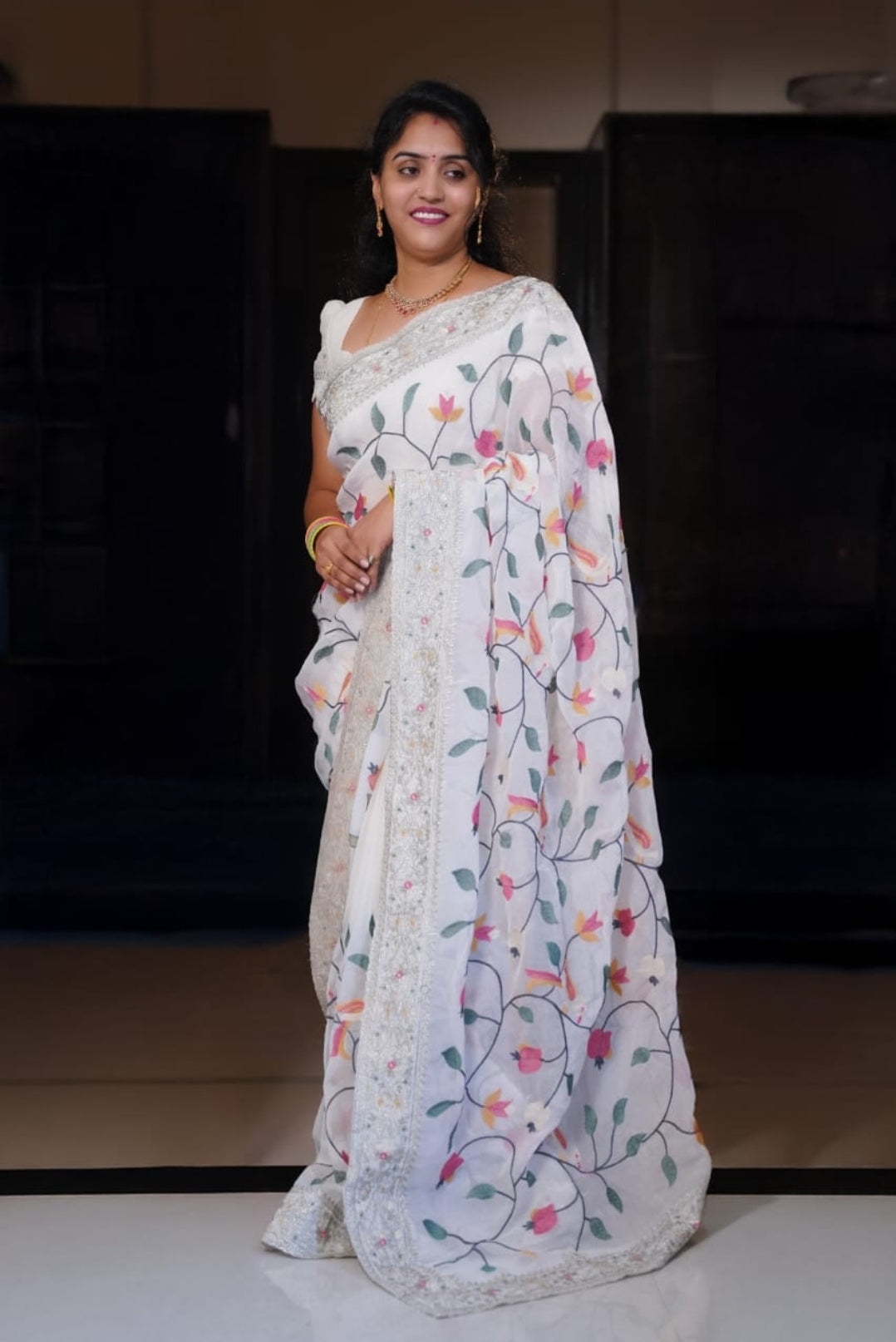 Saree un stiched blouse code SLS 316