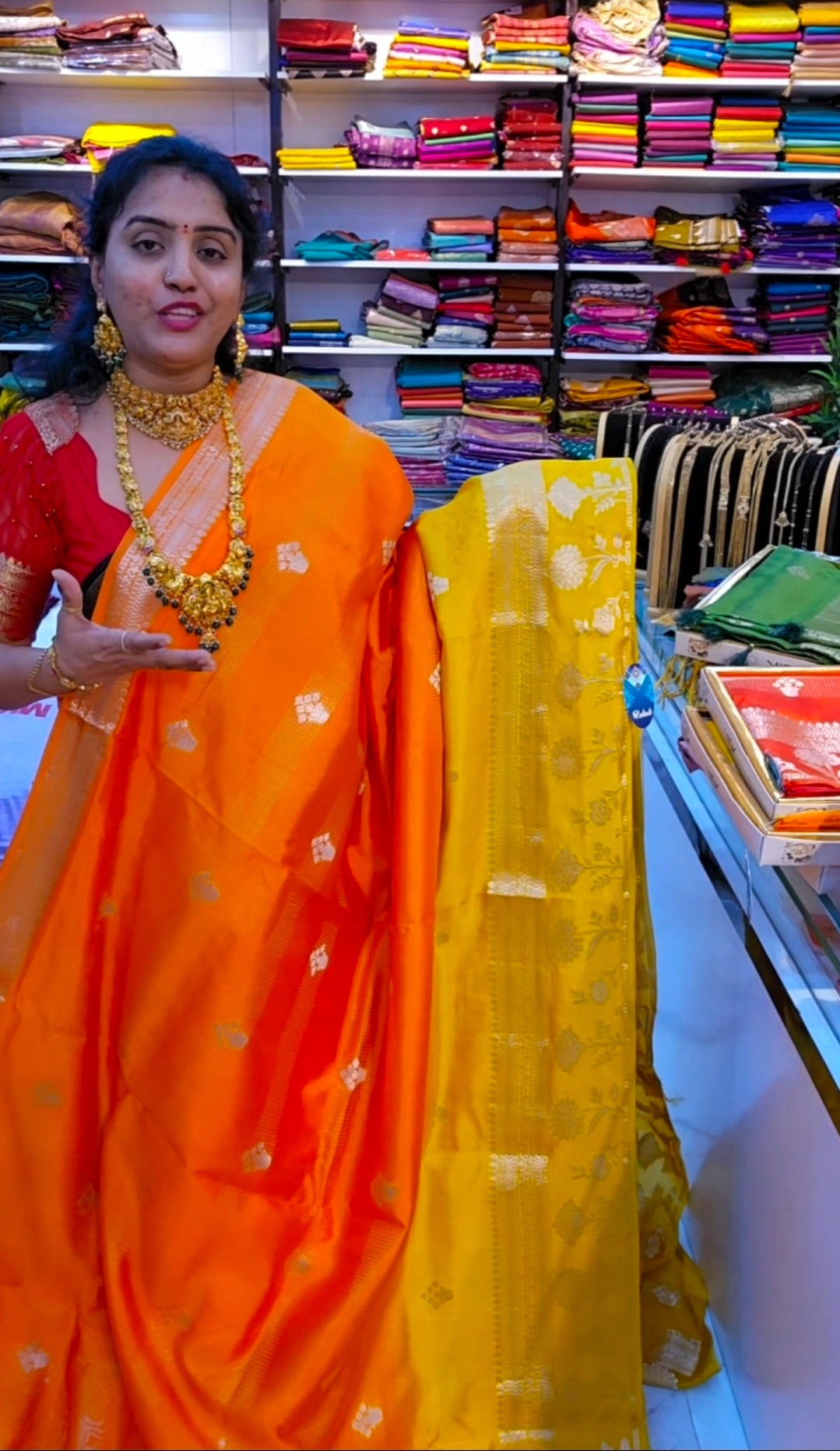 Saree un stiched blouse code SLS 527