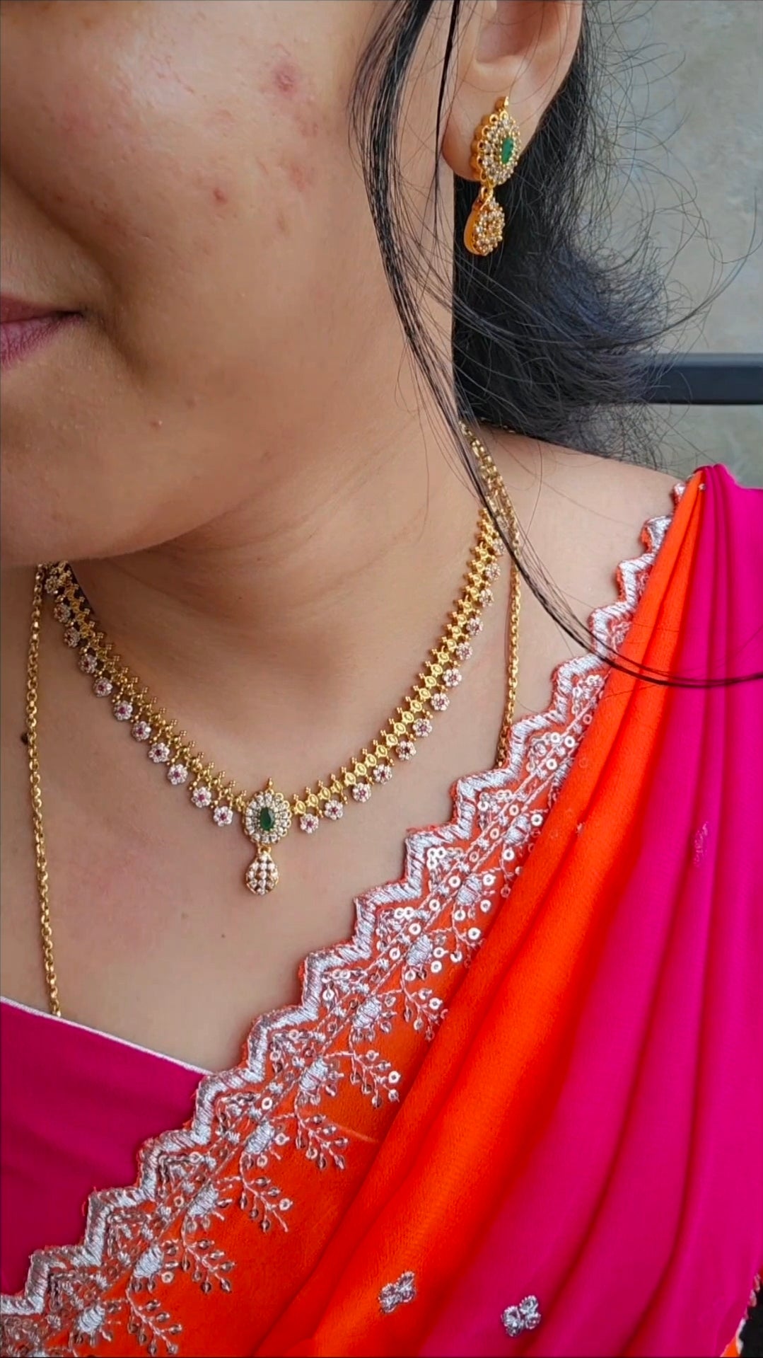 Neck set with earrings code SLS 452