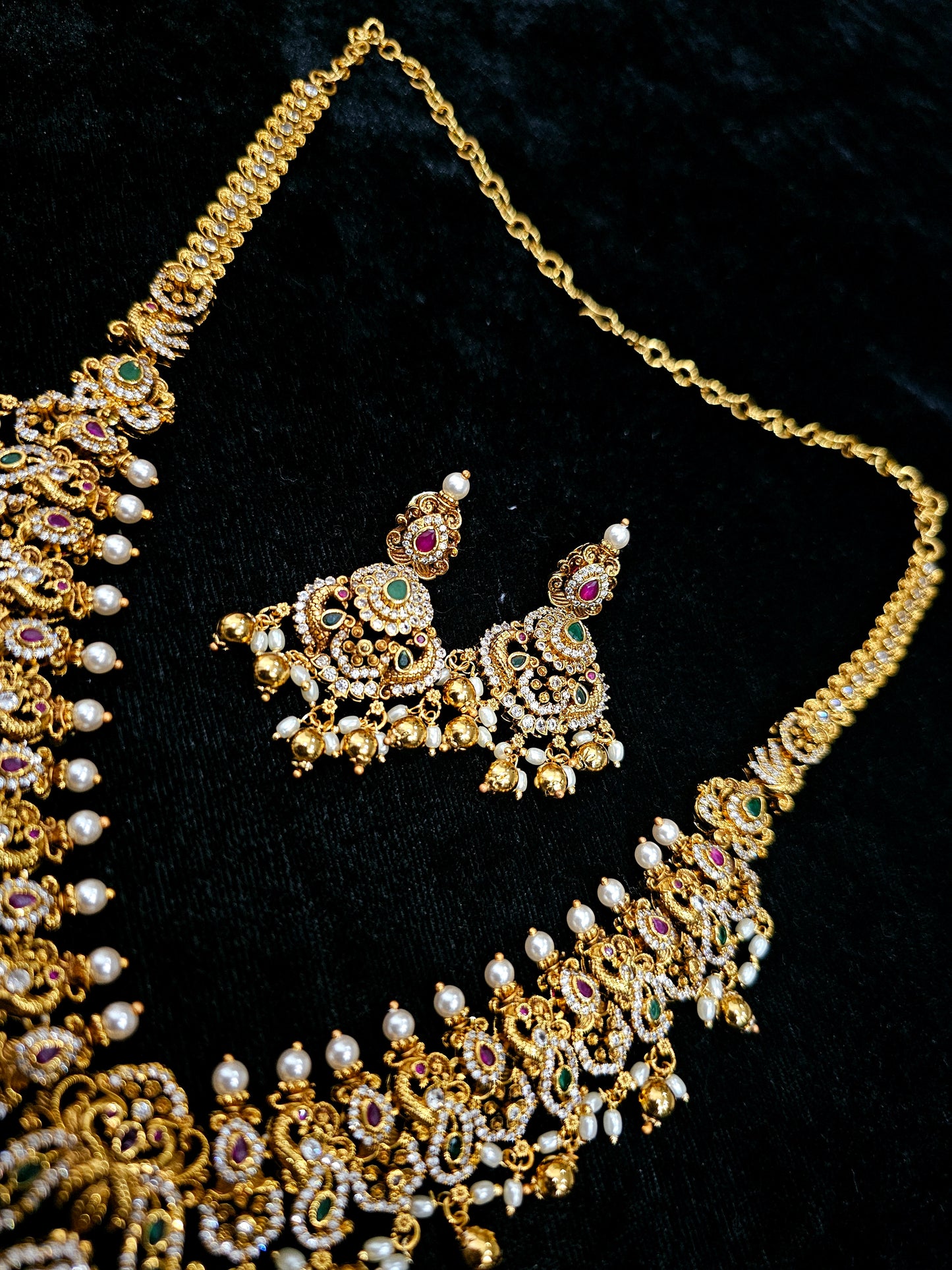 Long set with earrings code SLS 720J