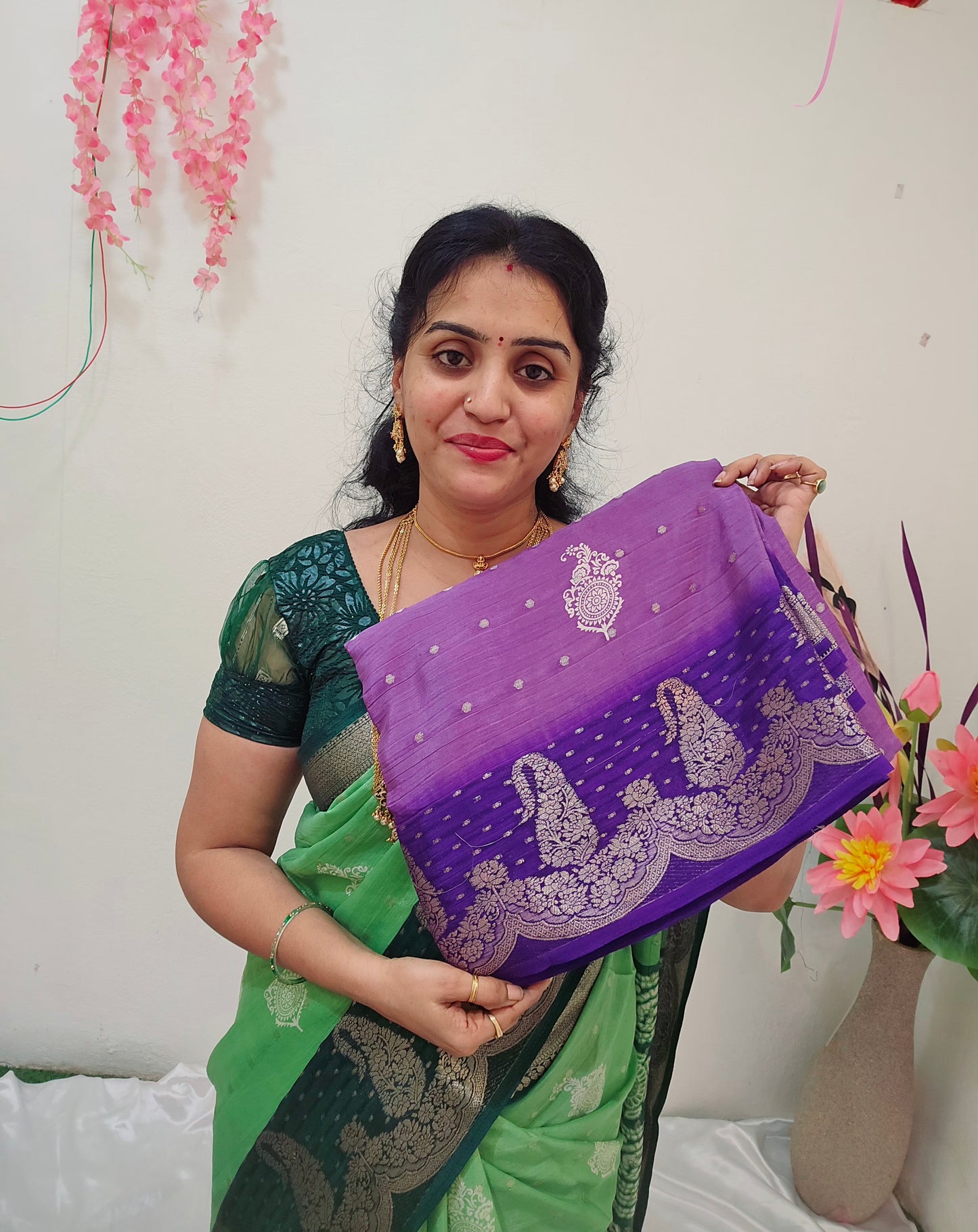 Saree un stiched blouse code SLS 276