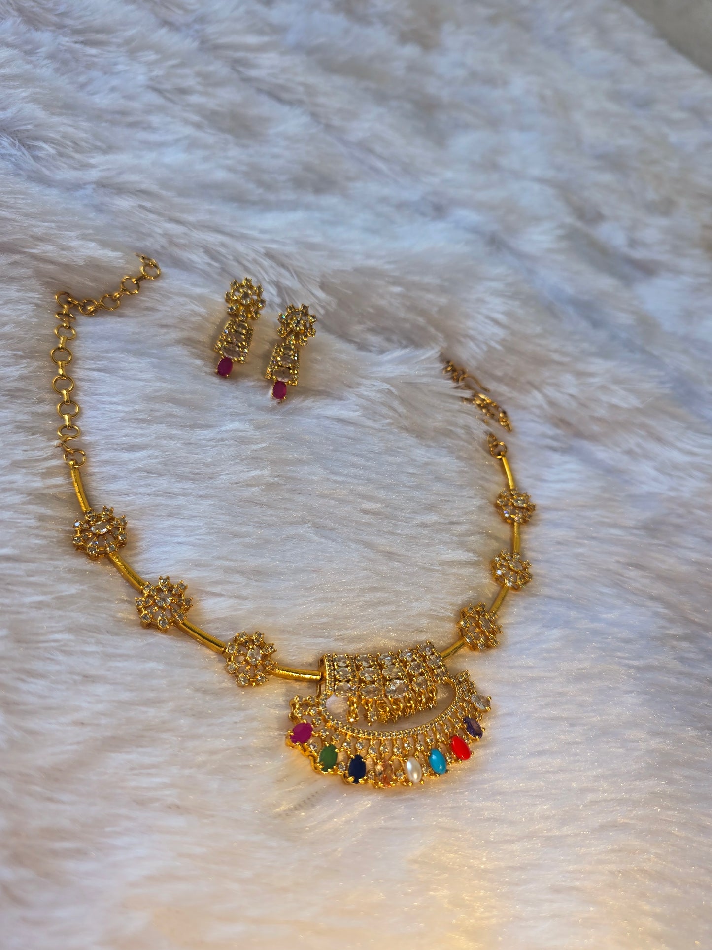 Neck set with earrings Code SLS 294J