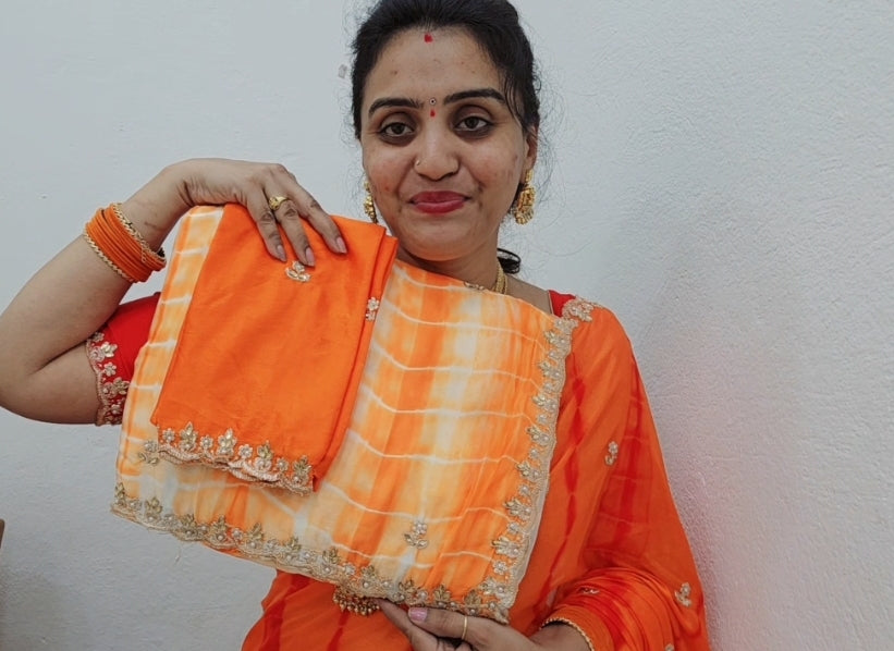 Saree un stiched blouse code SLS 410