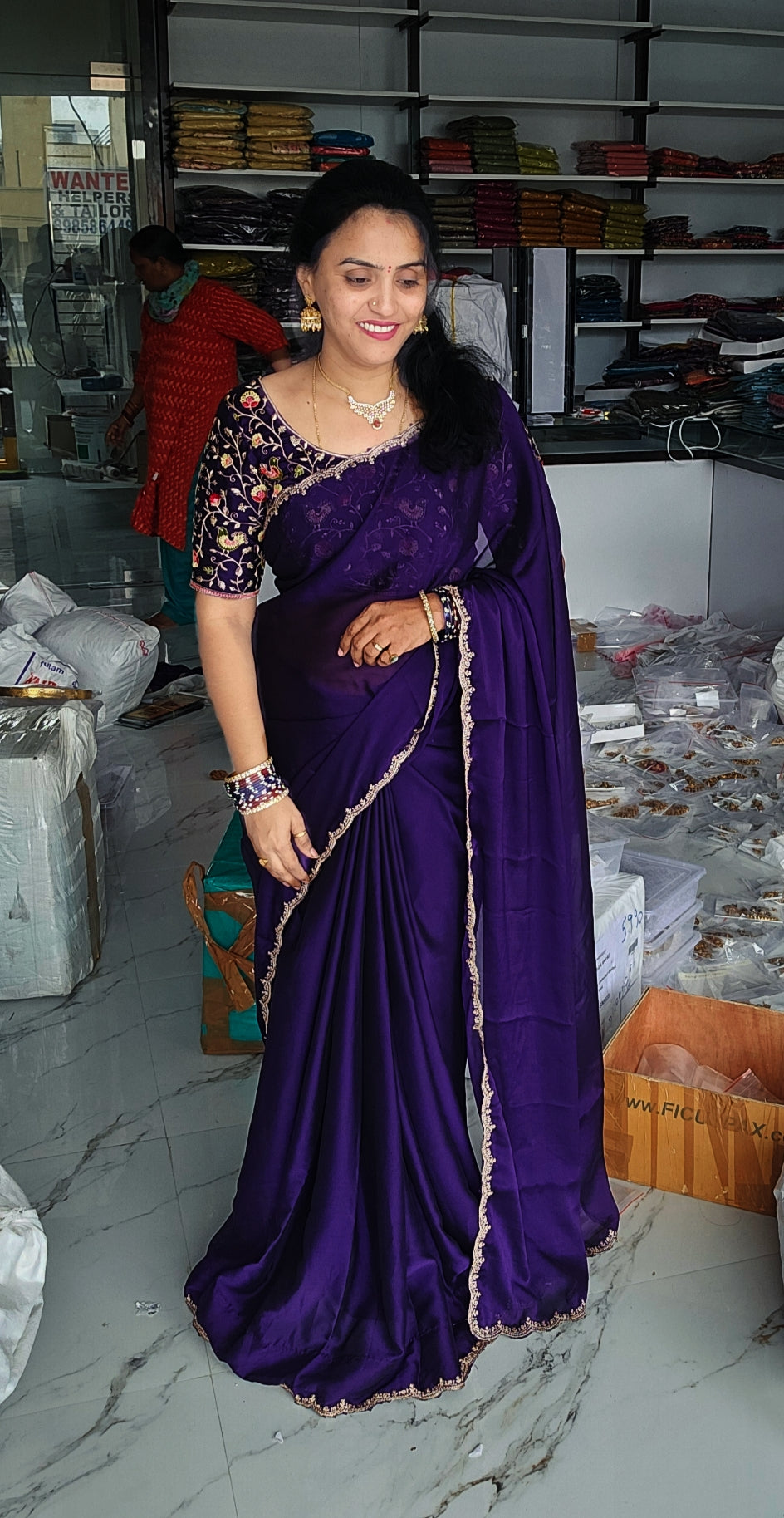 Saree un stiched - SLS 82