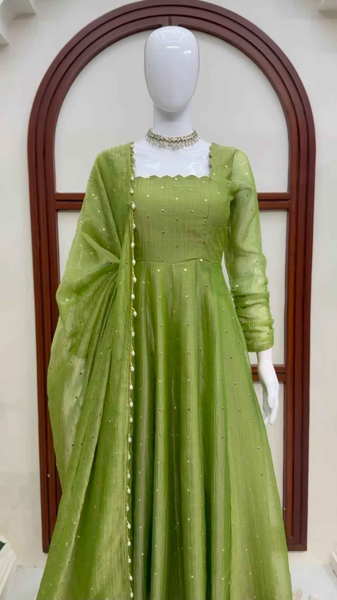 Frock with bottom + duppatta code SLS 722