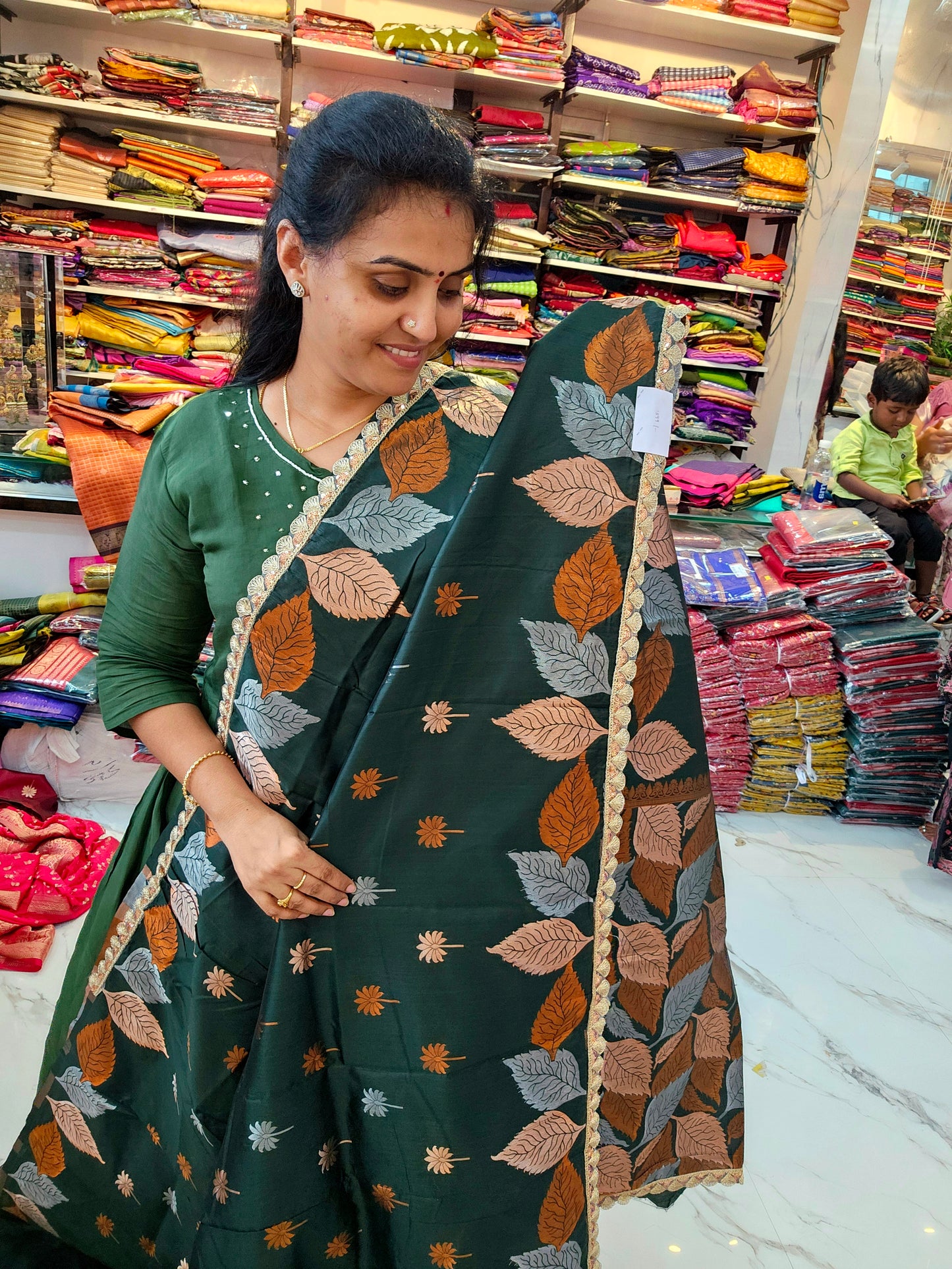 Saree un stiched blouse code SLS 699