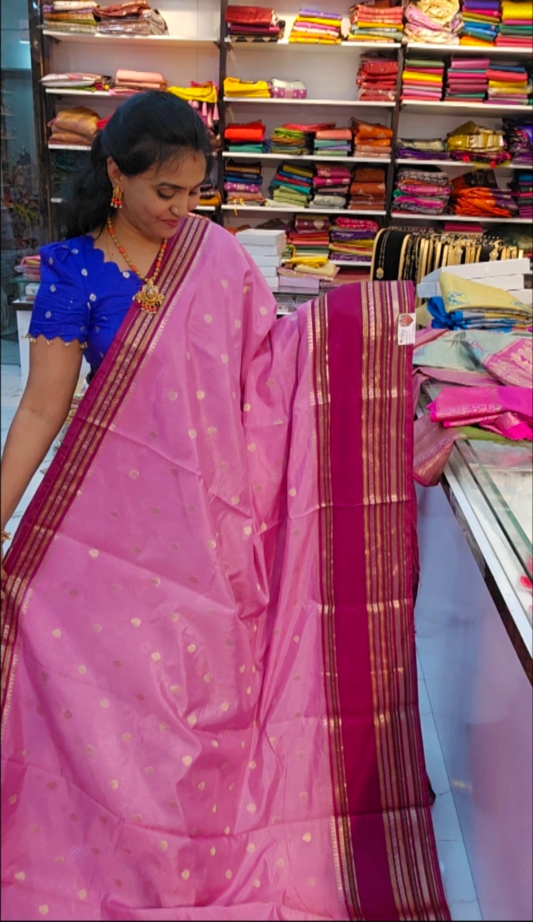 Saree un stiched blouse code SLS 531