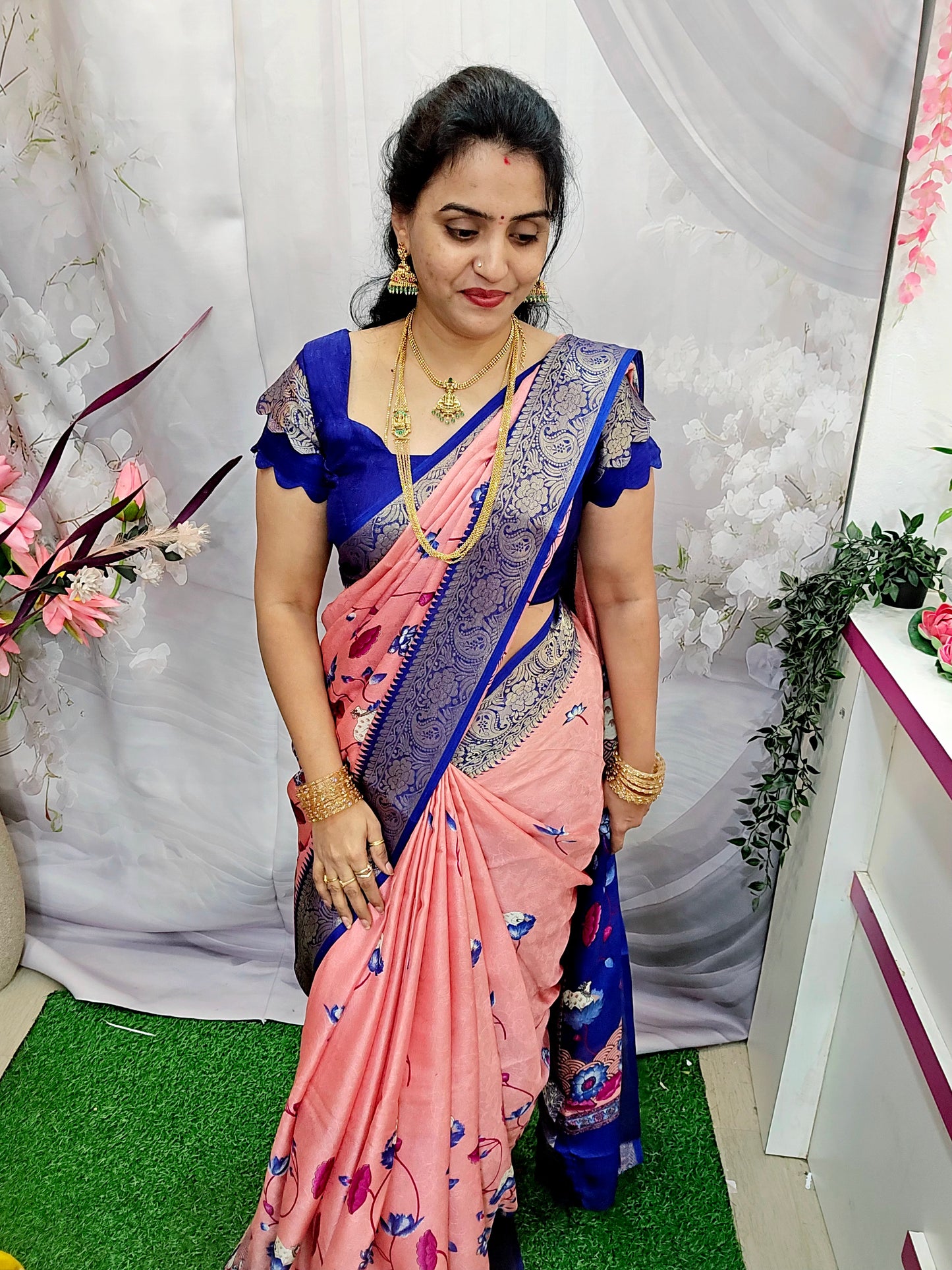 Saree un stiched blouse code SLS 426