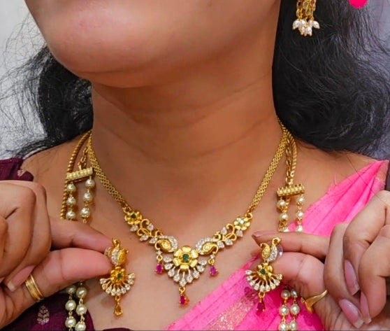 Neck set with earrings code SLS 419J