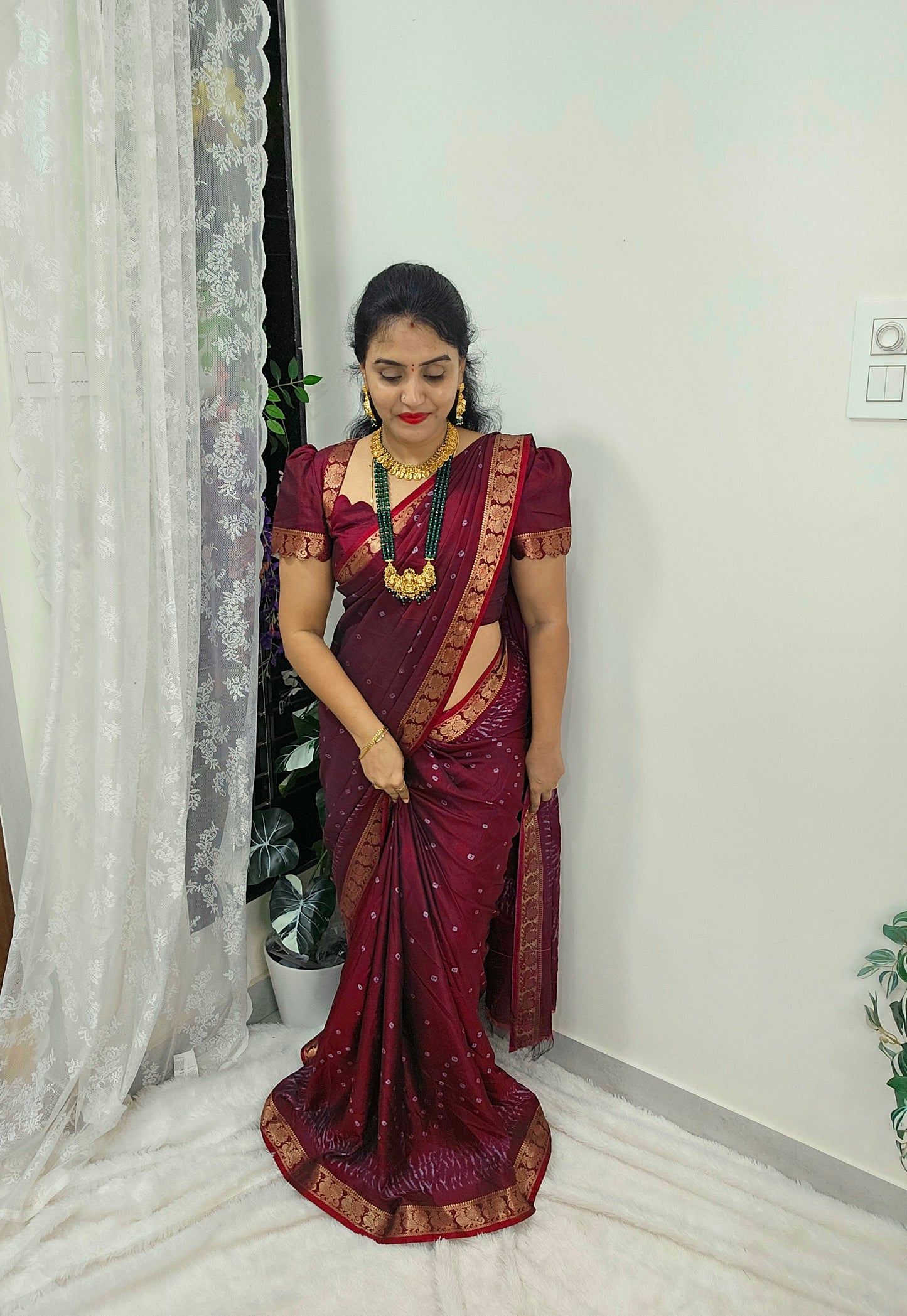 Saree un stiched blouse code SLS 538