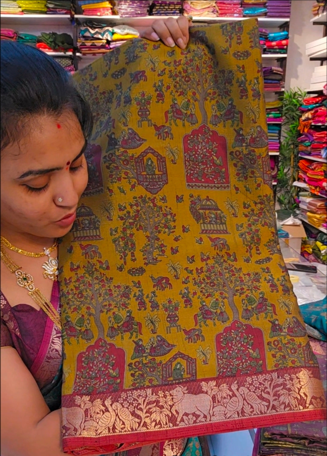 Saree un stiched blouse code SLS 673