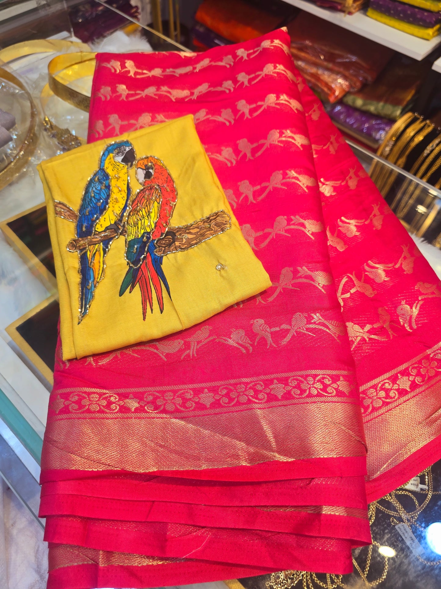 Saree un stiched blouse code SLS 231