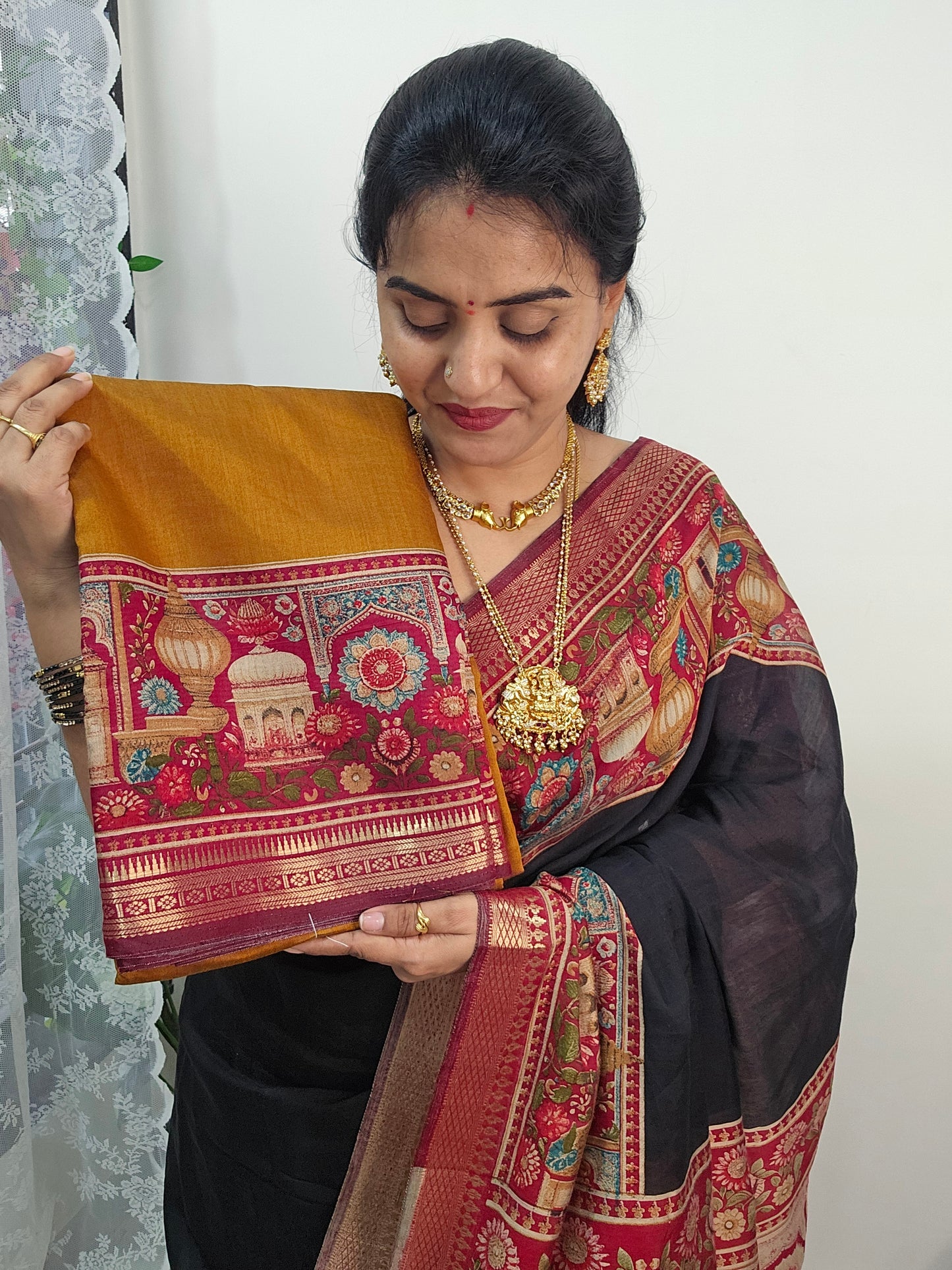 Saree un stiched blouse code SLS 632