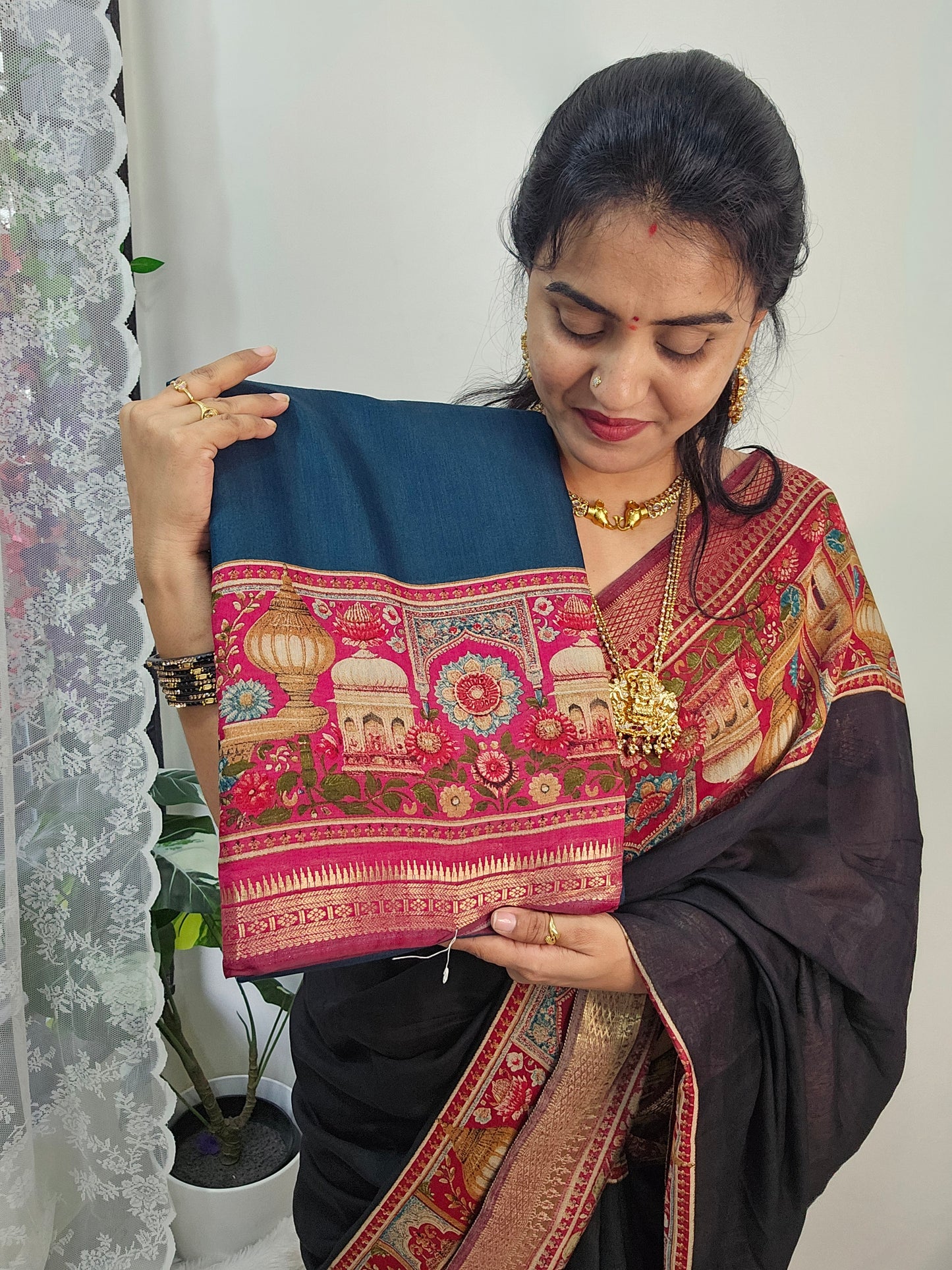 Saree un stiched blouse code SLS 632