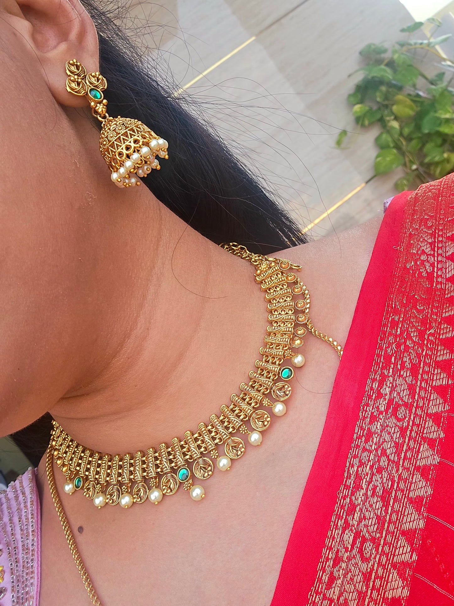 Neck set with earrings code SLS 591J