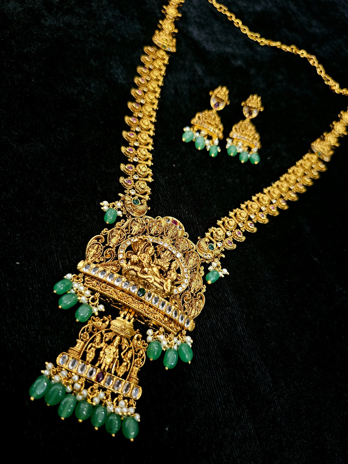 Long set with earrings code SLS 718J