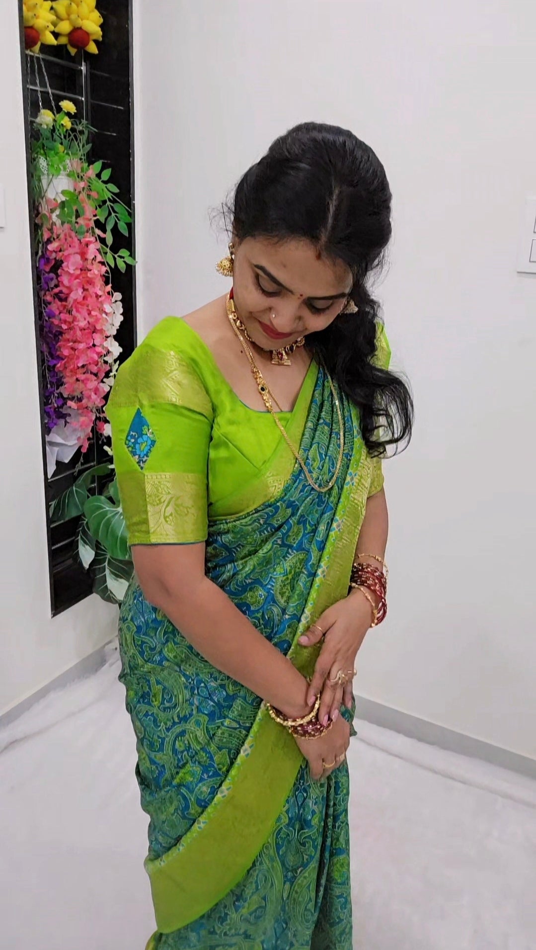 Saree un stiched blouse code SLS 388