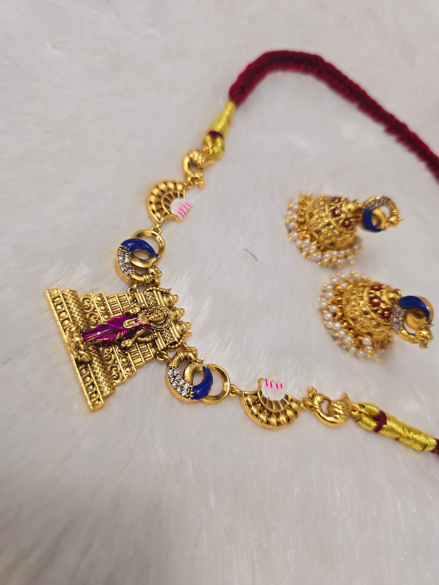 Neck set with earrings Code SLS 363 J