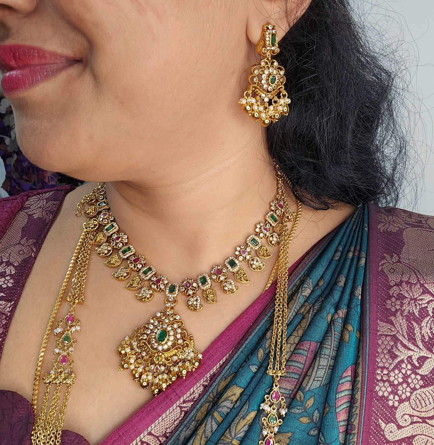 Neck set with earrings code SLS 516J