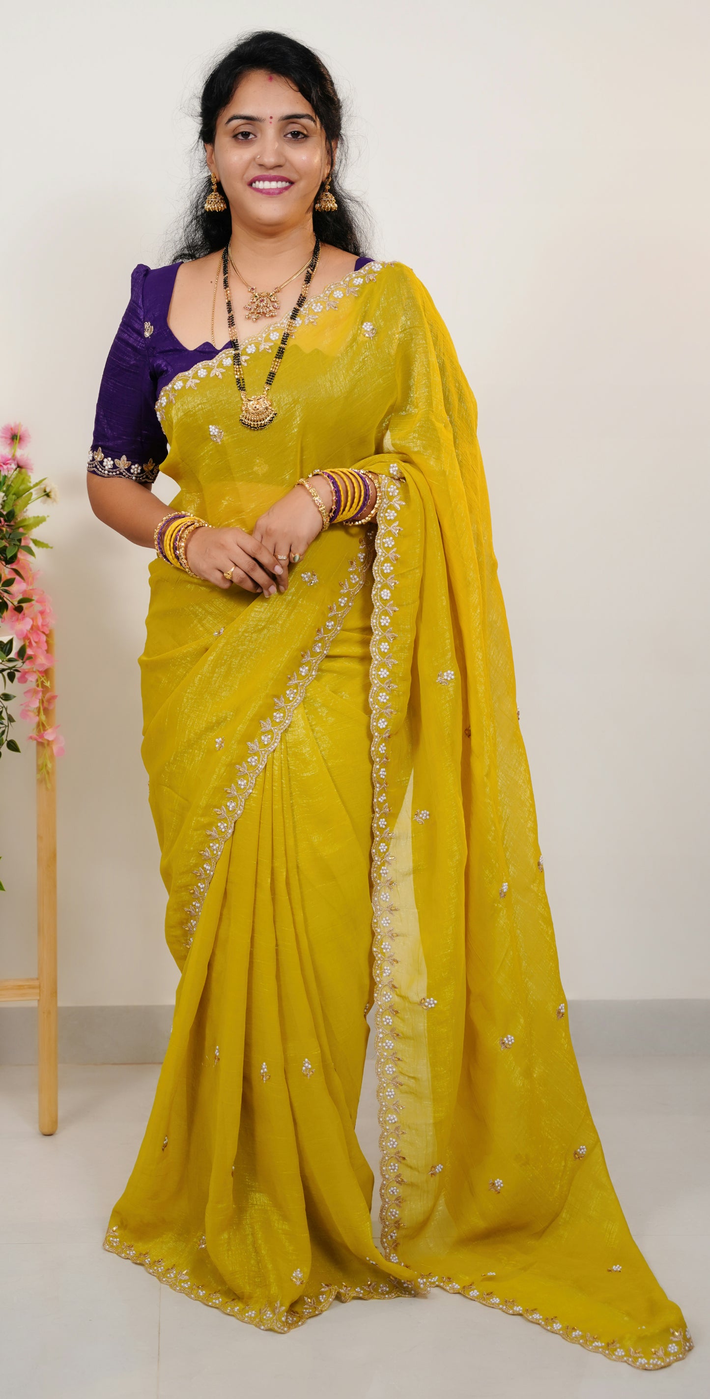 Crunchy crush sarees-SLS44