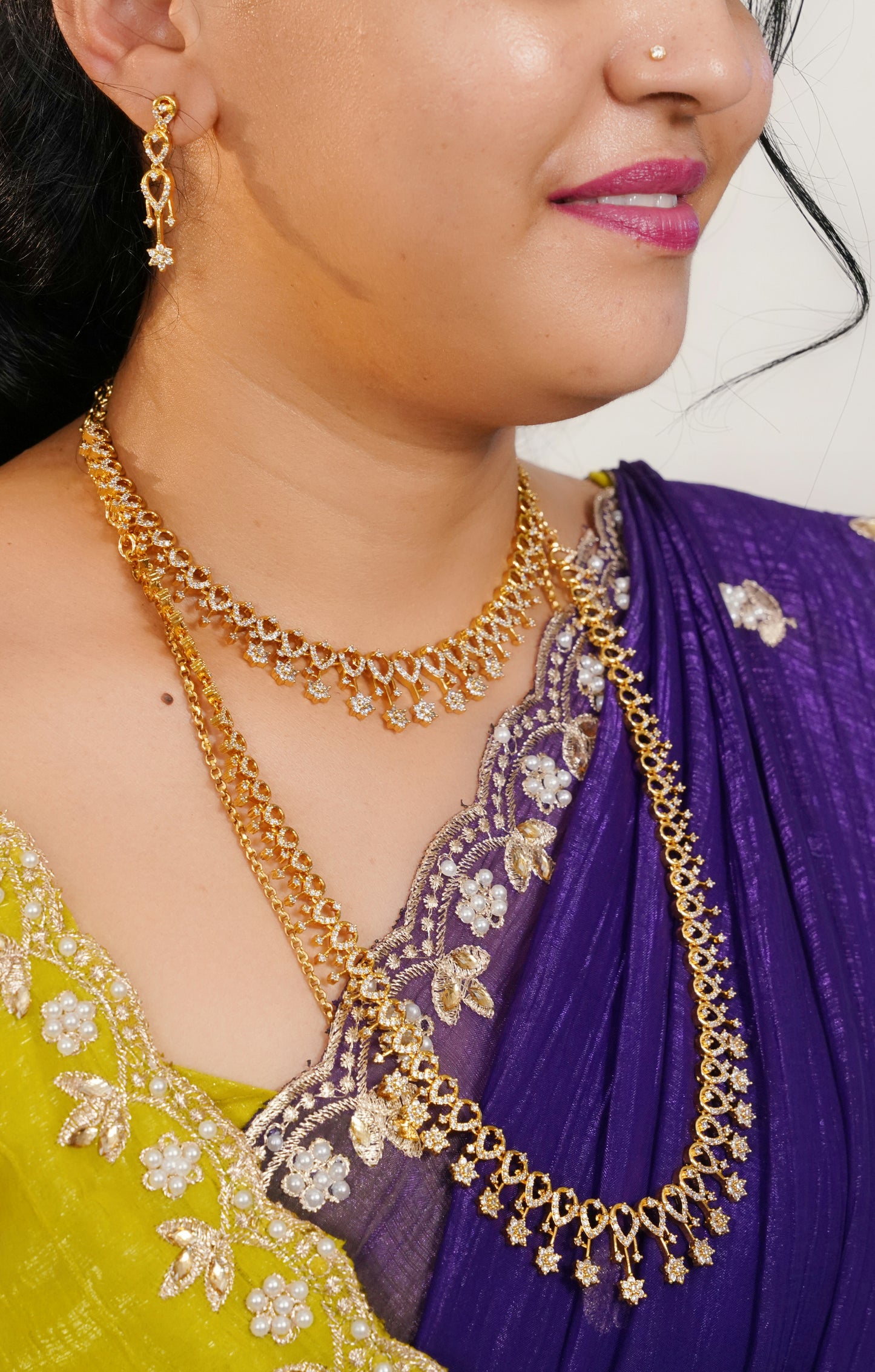 Neck set with earings-SLS47J