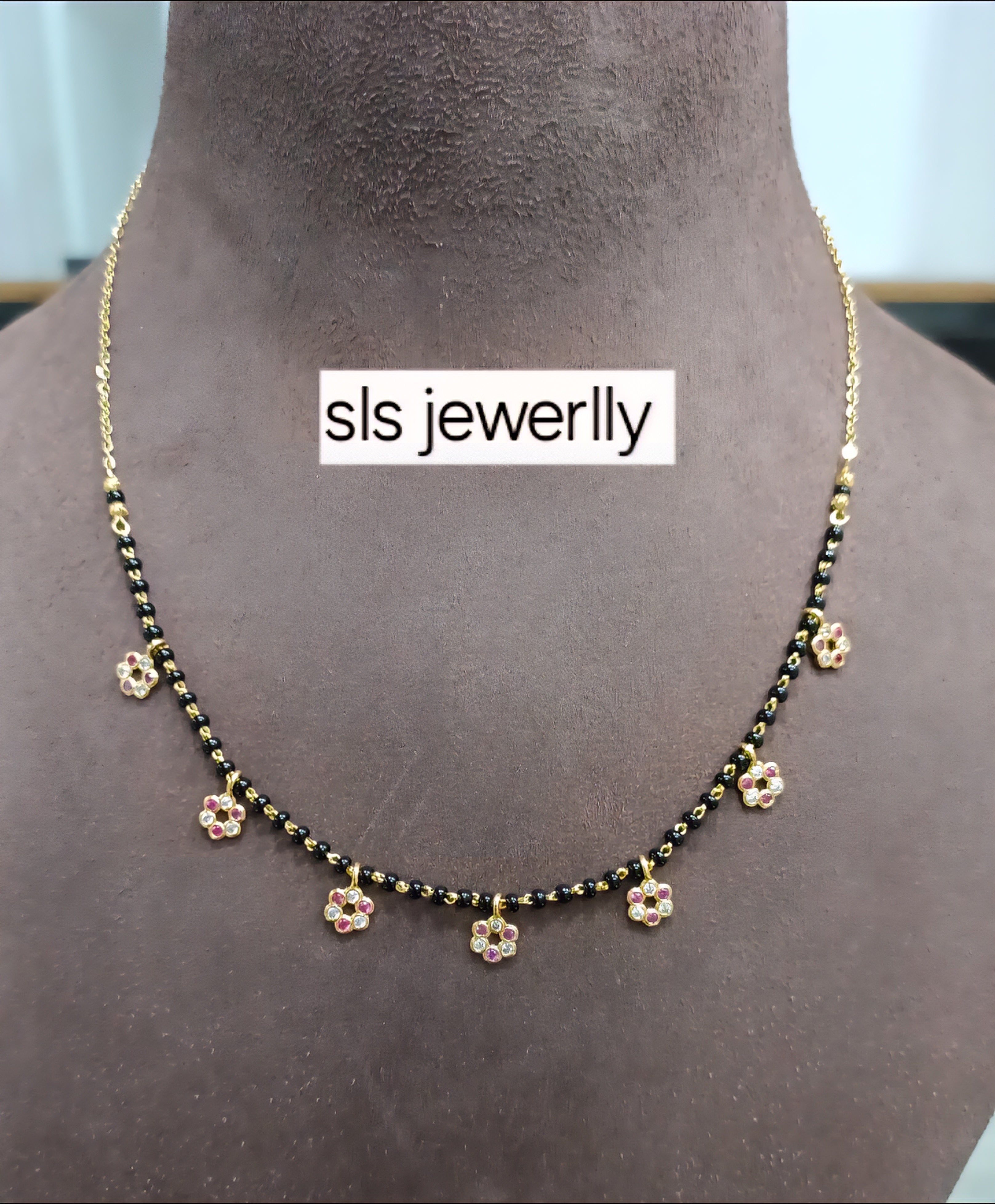 Short black beads-SLS28J – SLS Fashion World