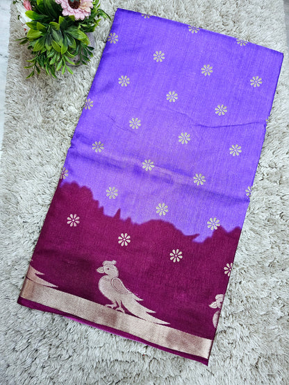 Mushroom silk sarees-SLS53