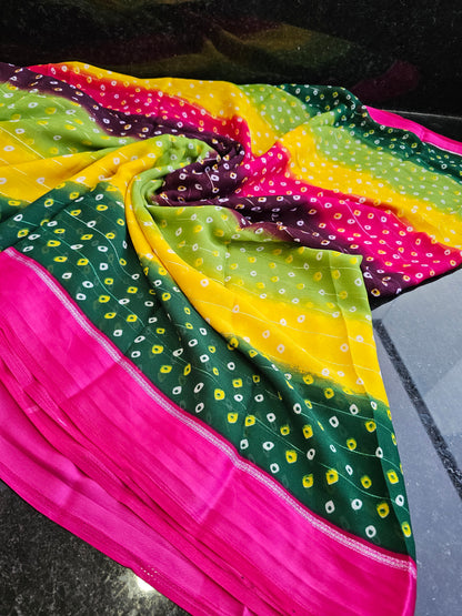 Rainbow saree-SLS55