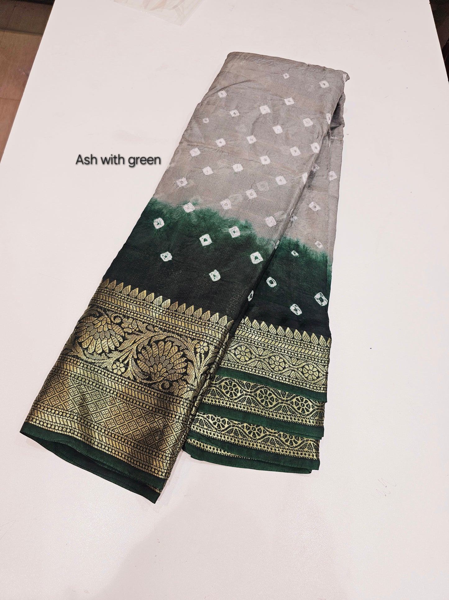 Viscose Kanchipuram Bandhani Sarees - SLS14