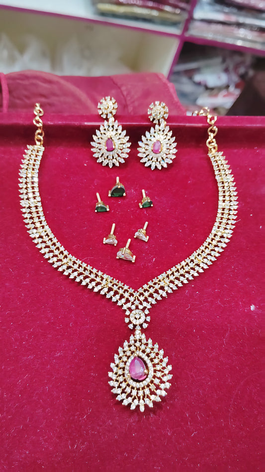 Diamond replica neck set- SLS23J (changable stones)