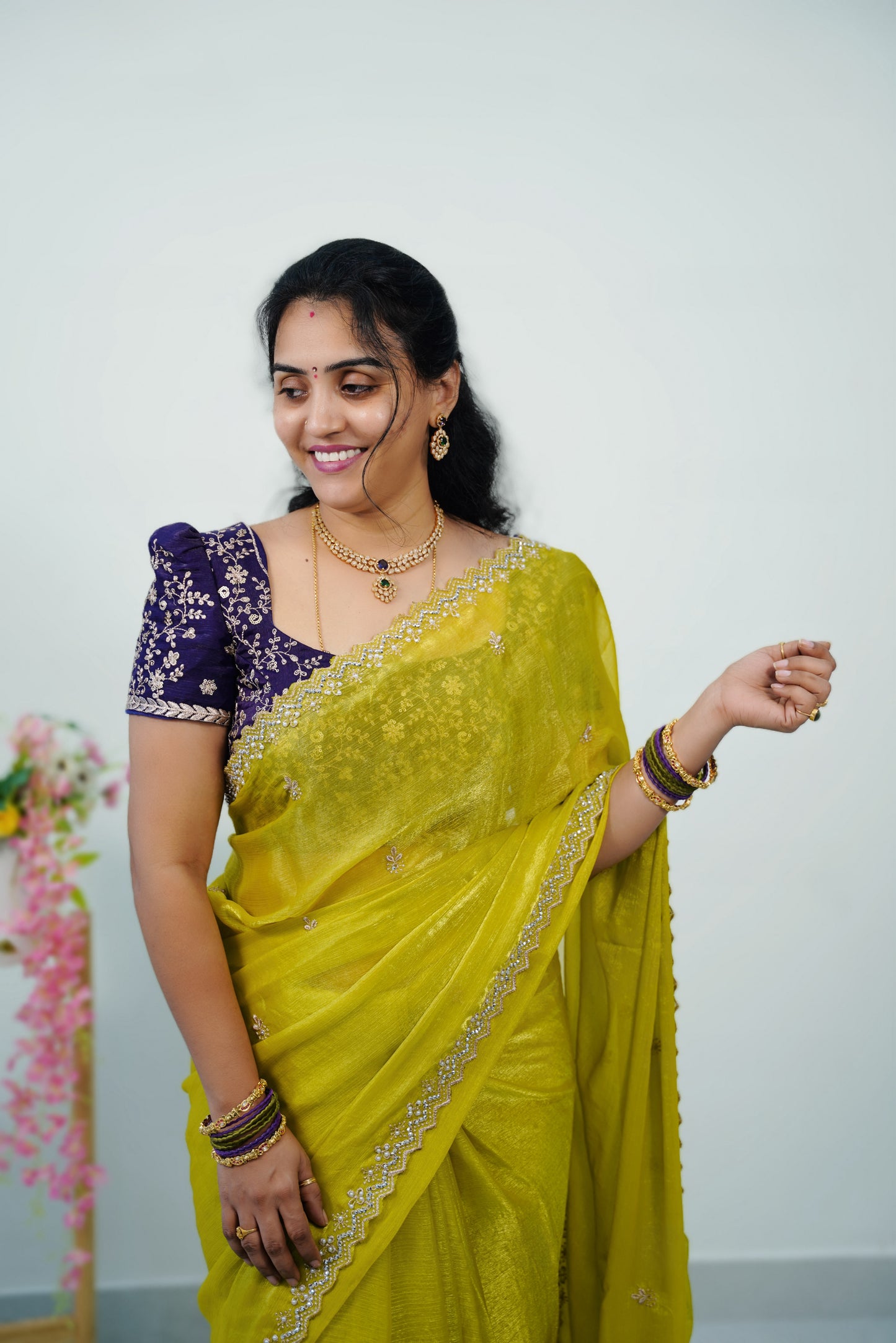 Space silk heavy work blouse-SLS31