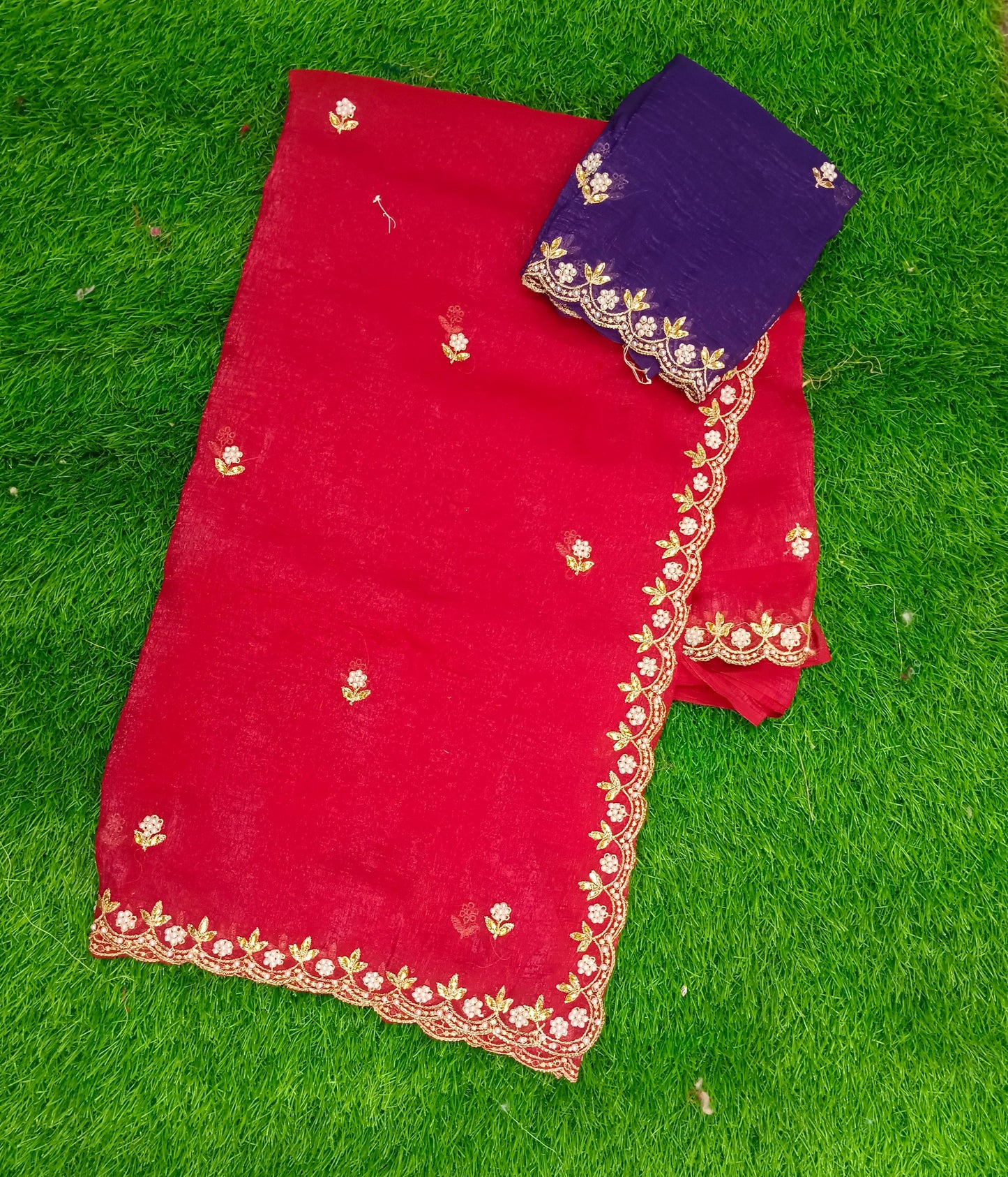 Crunchy crush sarees-SLS44