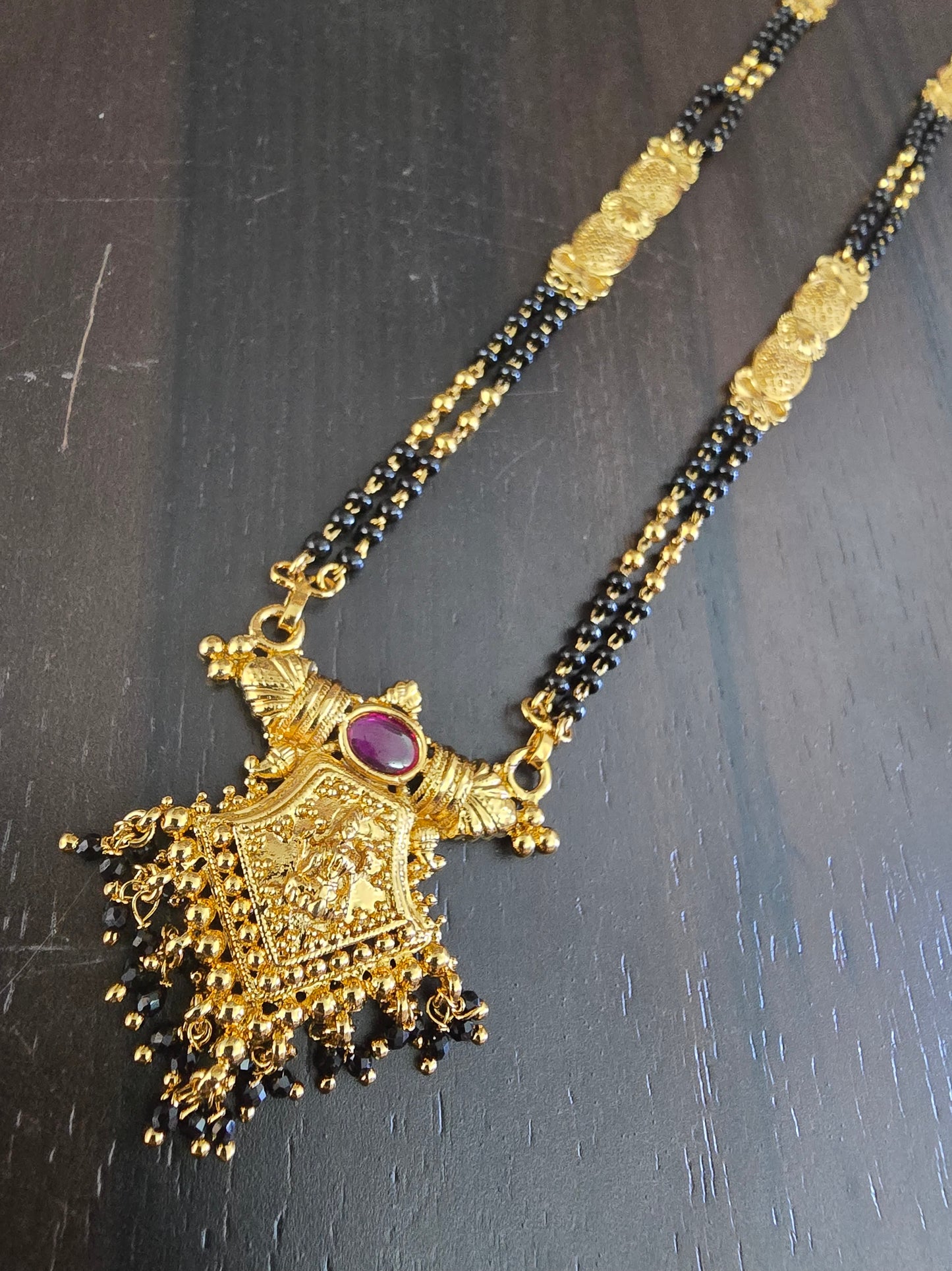 Black beads chain code SLS 203J