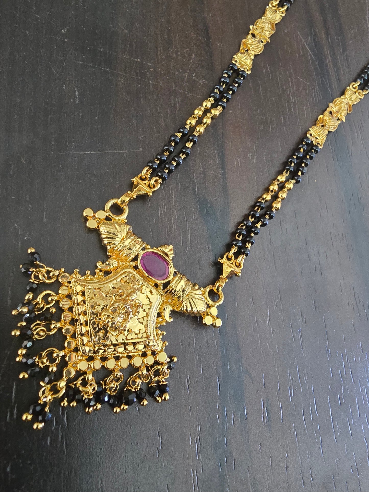 Black beads chain code SLS 203J