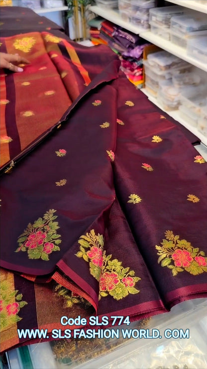 Saree un stiched blouse code SLS