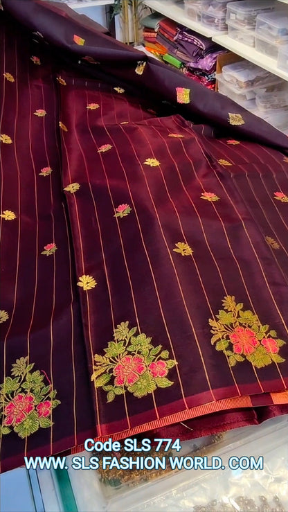 Saree un stiched blouse code SLS