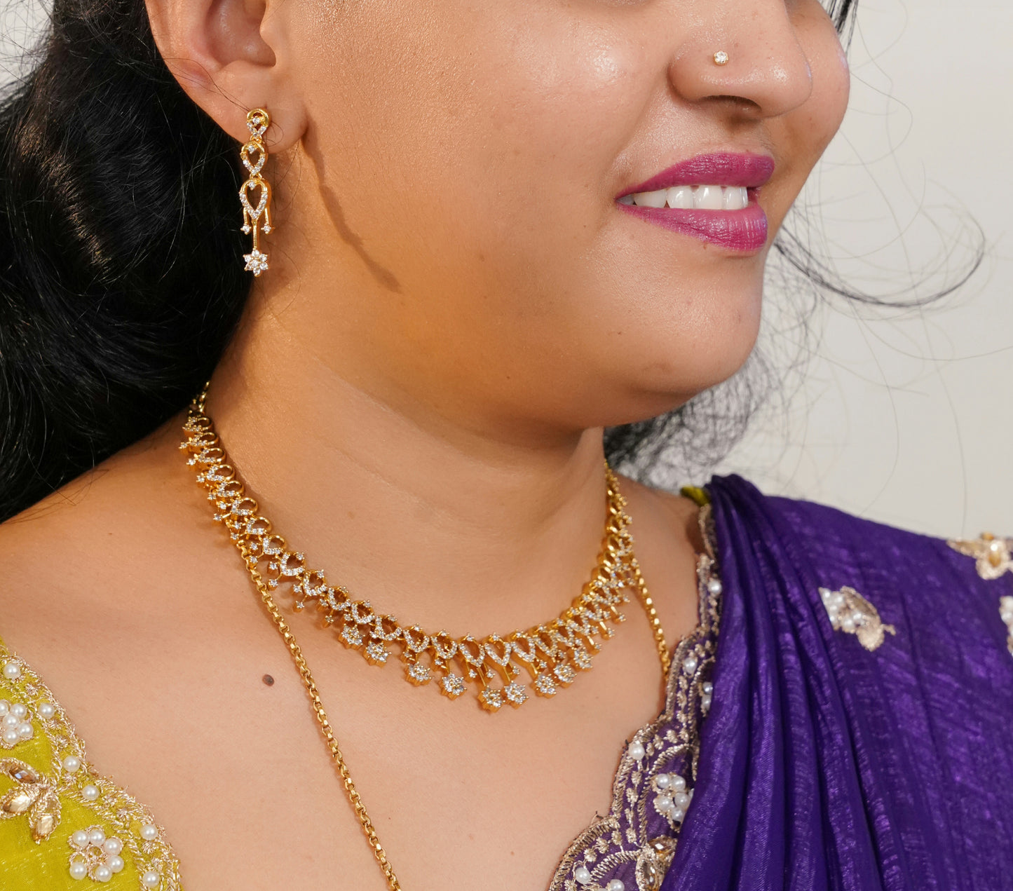 Neck set with earings-SLS47J