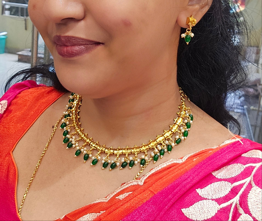 Neck set (with earrings)- sls73J
