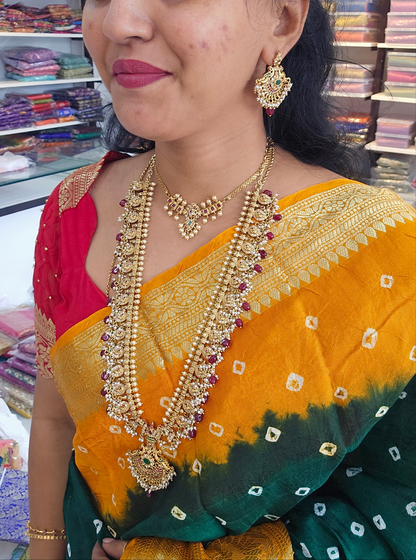 Long neck set with earrings SLS 99j