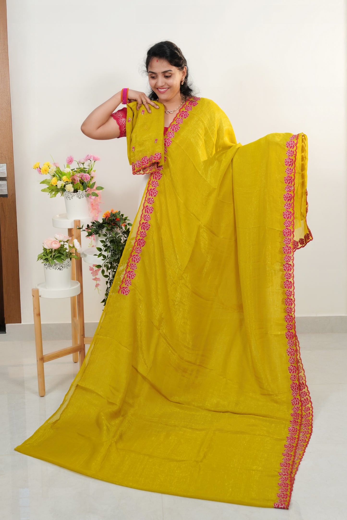 Space silk saree - SLS49