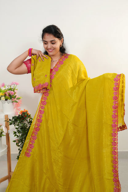 Space silk saree - SLS49