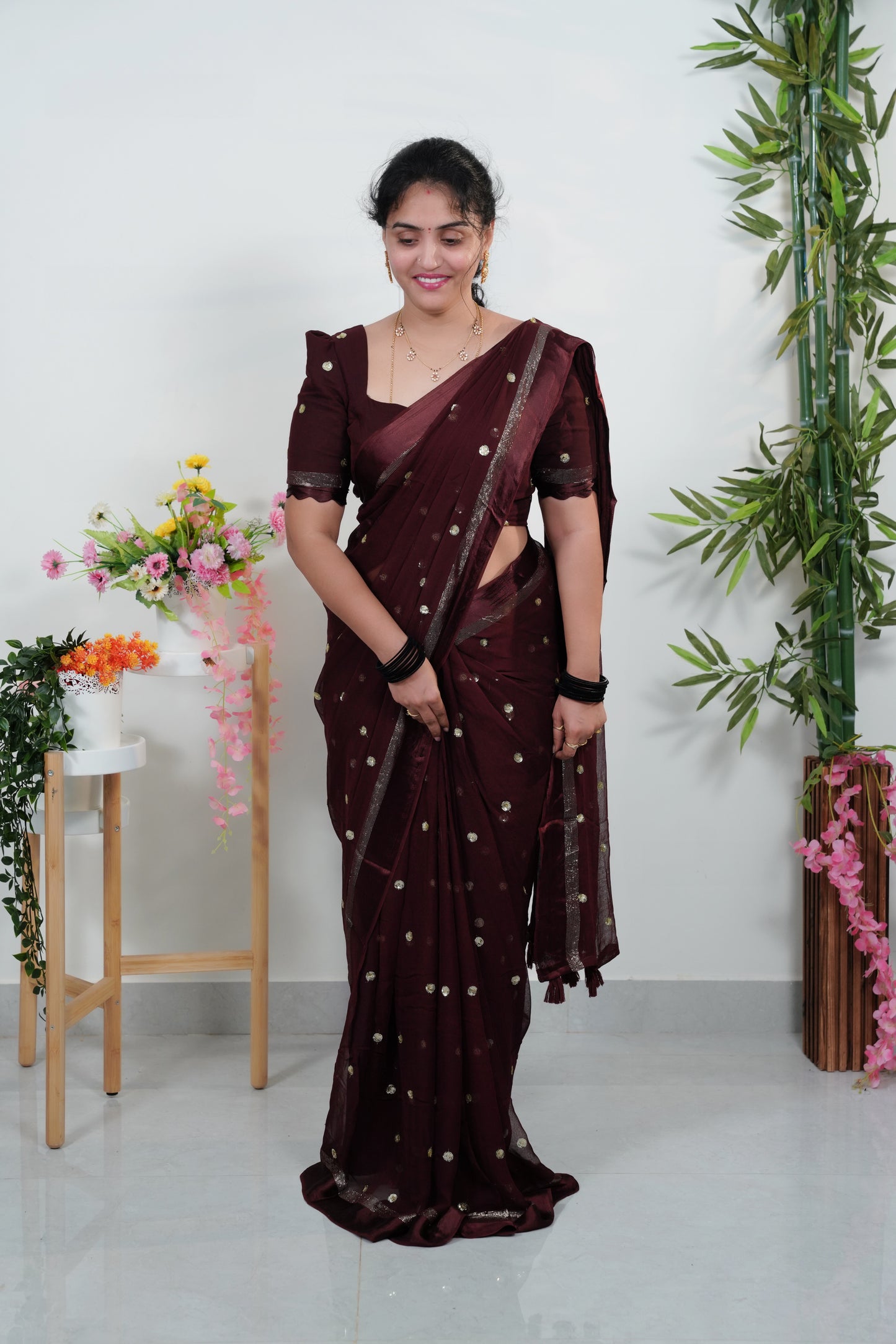 Viscose dying saree-SLS50