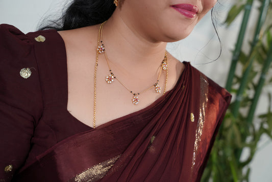 Elegant fancy black beads-SLS53J