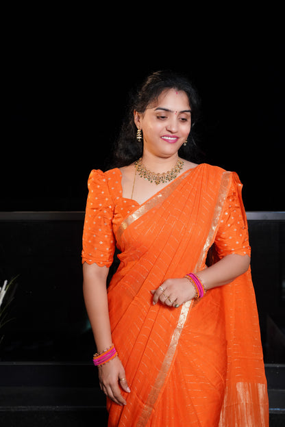 Viscose raw mango sarees - SLS12