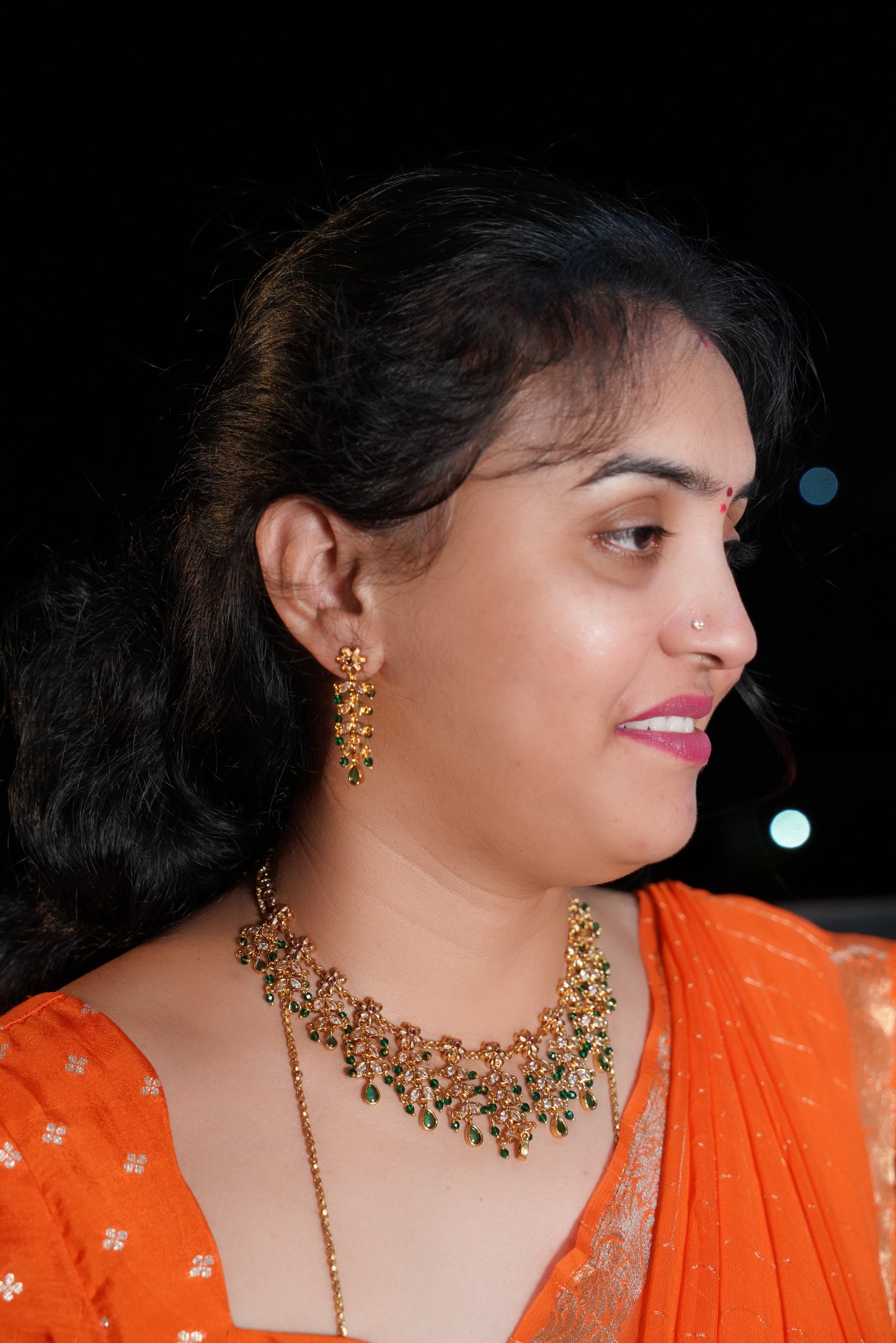Neck set with earrings -SLS55J