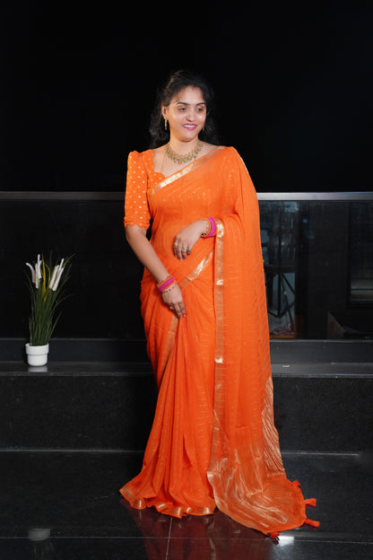 Viscose raw mango sarees - SLS12
