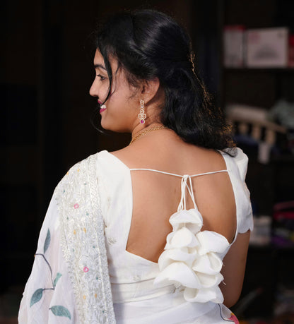 Glass tissue saree-SLS49