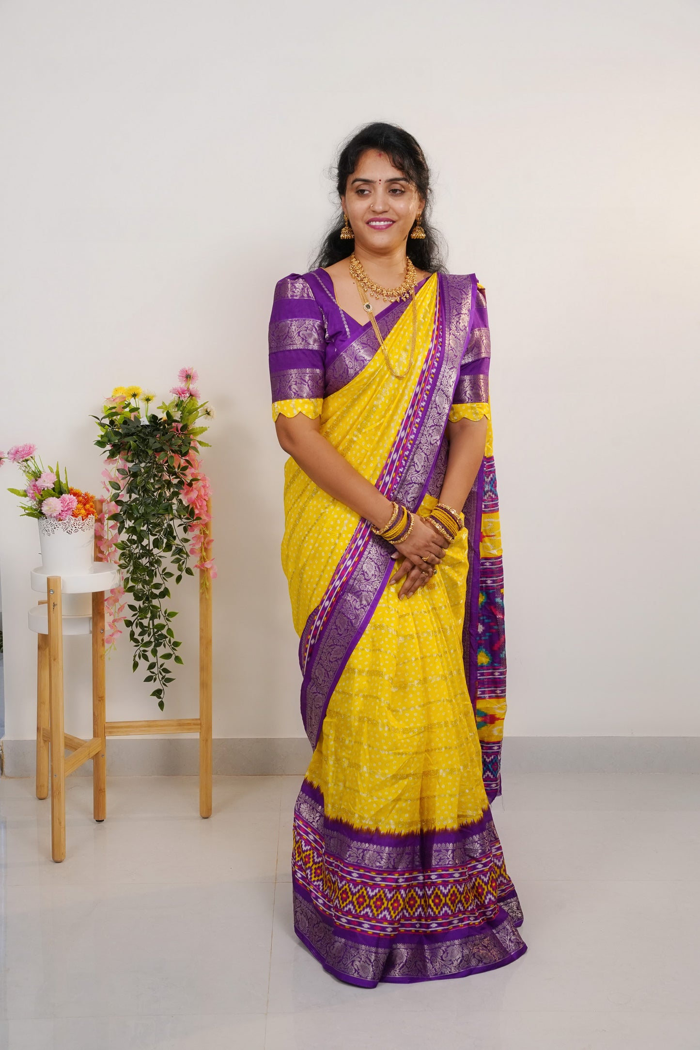 Pochampalli matka silk saree-SLS46
